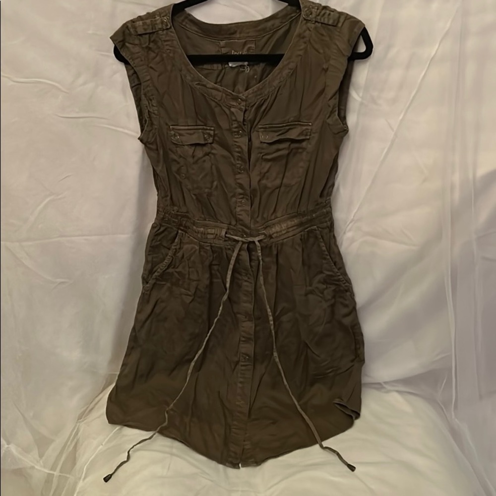 100% cotton dress Olive Green